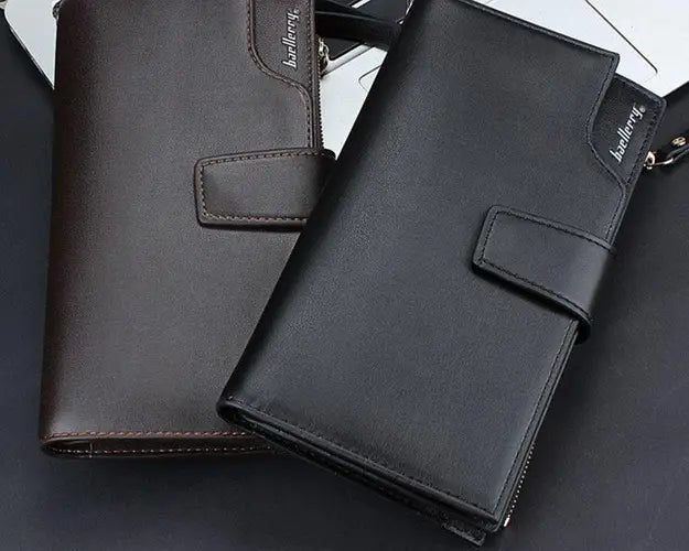 Portefeuille Long Baellerry "Cuir Classique Prestige" – Votre Allié d'Affaires & Quotidien !