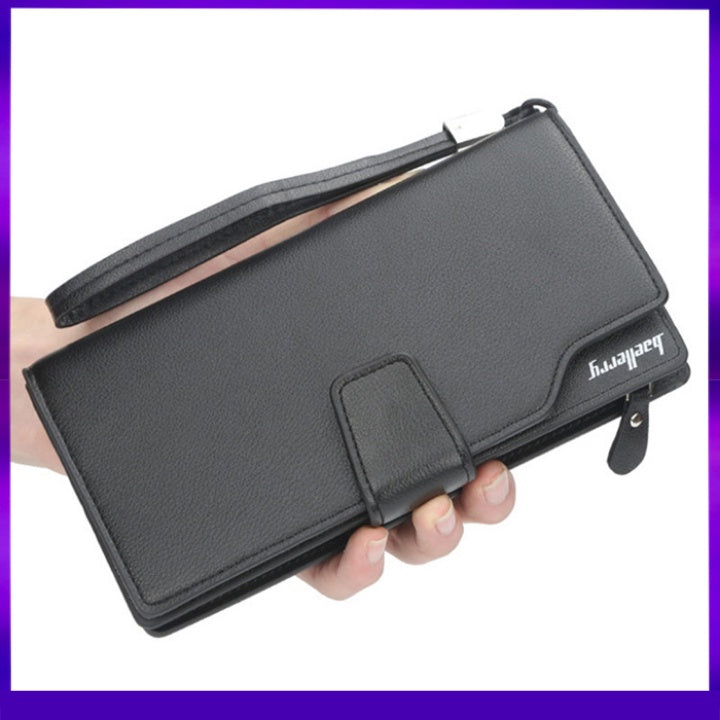 Portefeuille Long Baellerry "Cuir Classique Prestige" – Votre Allié d'Affaires & Quotidien !