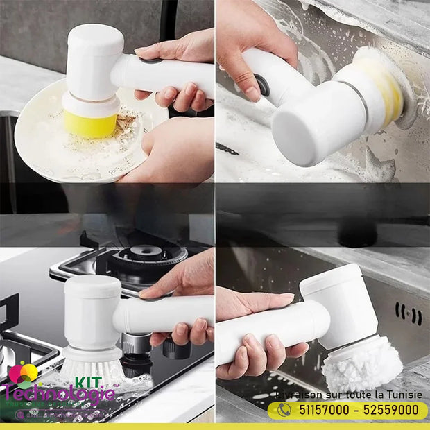 BROSSE DE NETTOYAGE ELECTRIQUE 5 EN 1