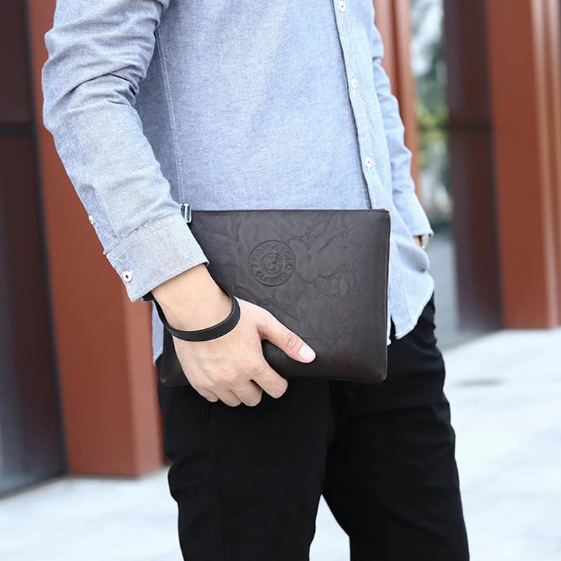 SACOCHE NE CUIR, modele :"BC08 Business Clutch"