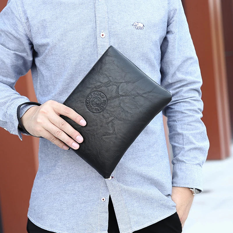 SACOCHE NE CUIR, modele :"BC08 Business Clutch"