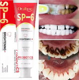 SP-6 Lot de 2 dentifrices super probiotique ultra blanchissants.