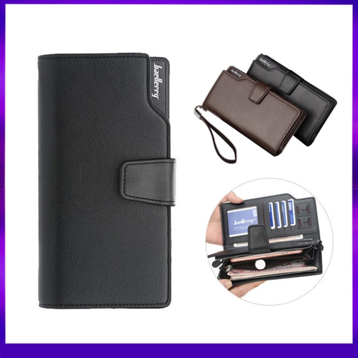 Portefeuille Long Baellerry "Cuir Classique Prestige" – Votre Allié d'Affaires & Quotidien !